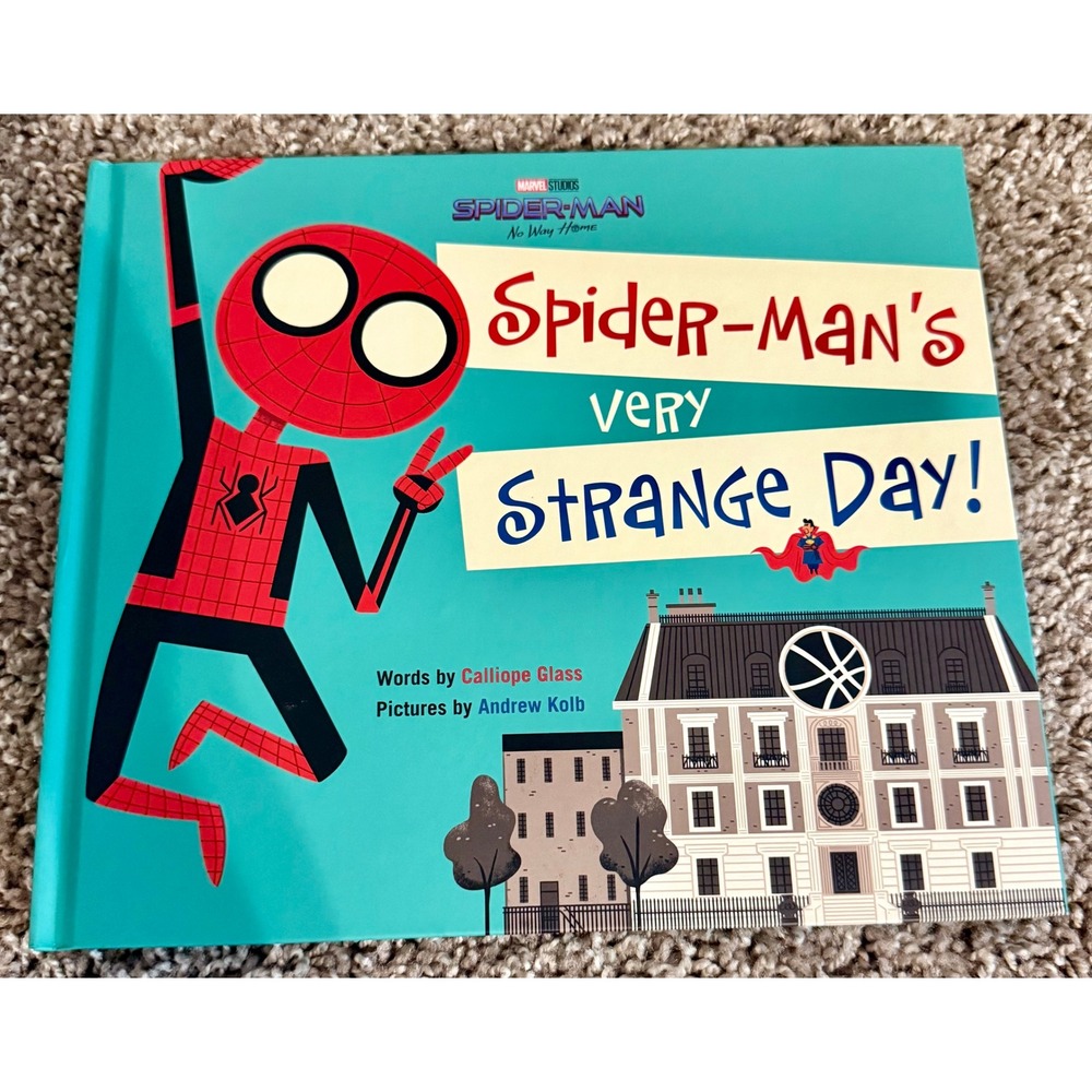 Marvel Spider-Man Very Strange Day Book Kids Excellent Hardcover MCU